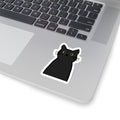Nubbin Kiss-Cut Sticker — Cute Minimal Cat Decal for Laptops & Journals