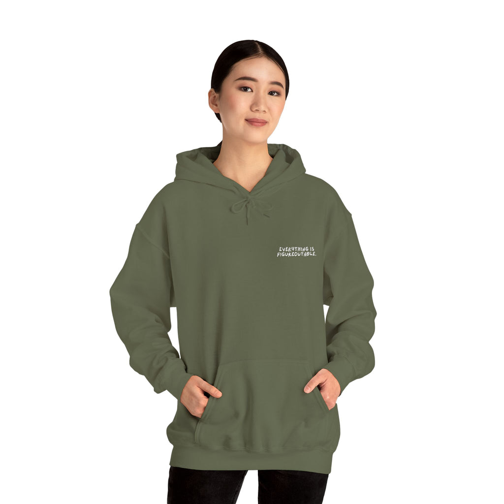 Everything is Figureoutable Embroidered Heavy Blend Hoody