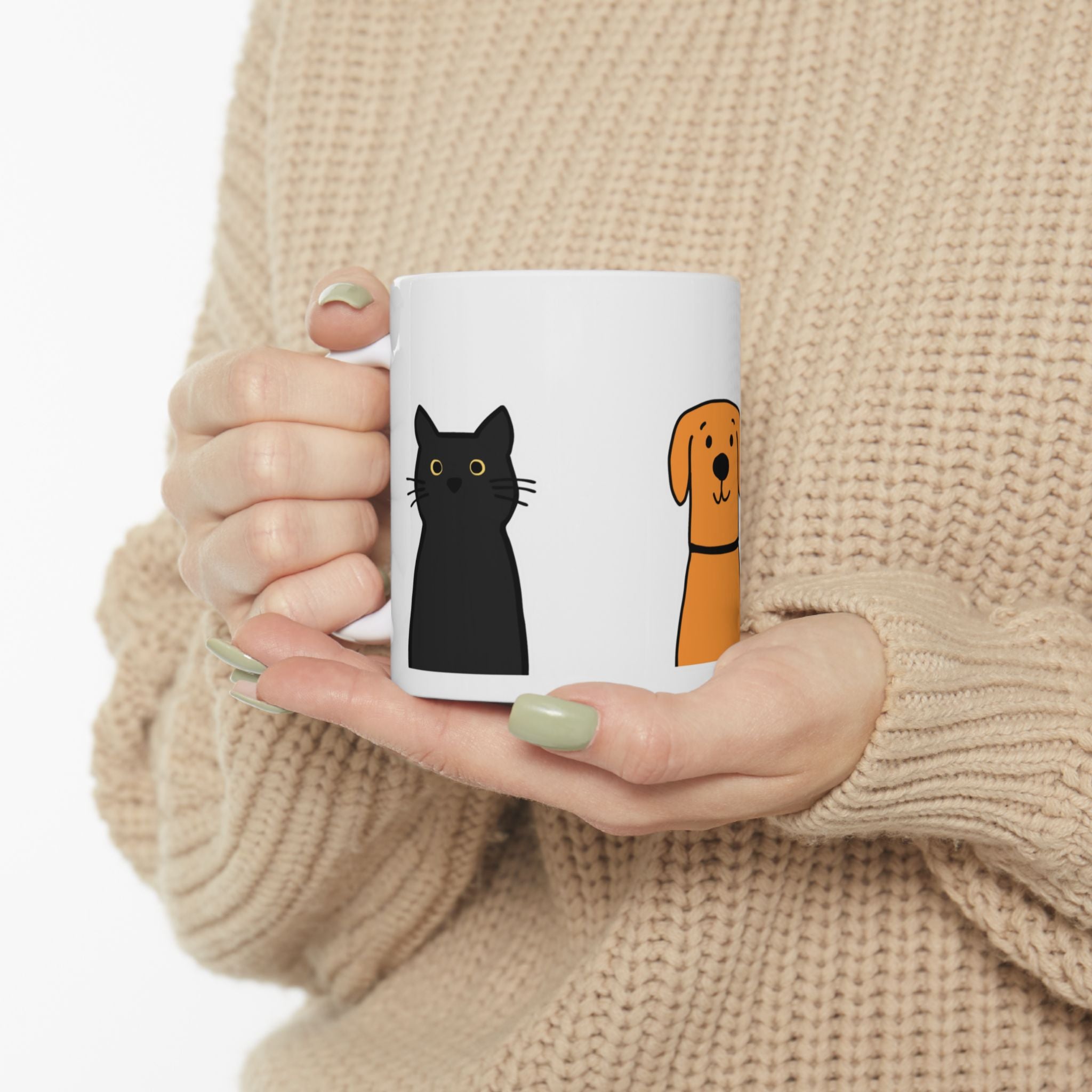 Three Best Friends Mug - Cartoon Ceramic Coffee Cup