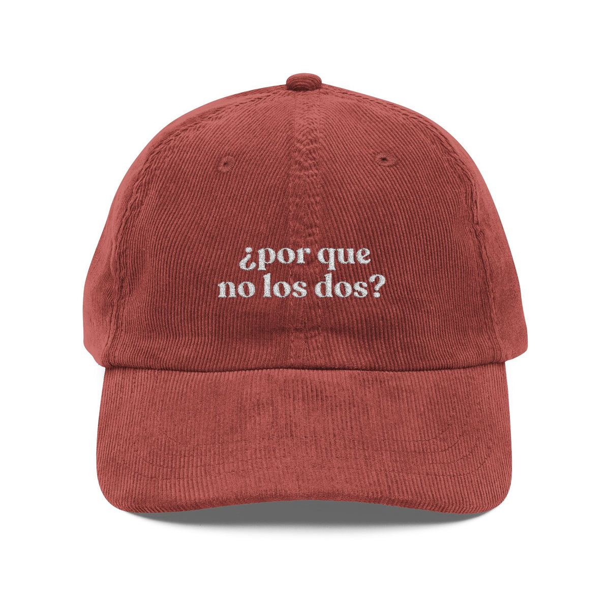Por Que No Los Dos Corduroy Cap