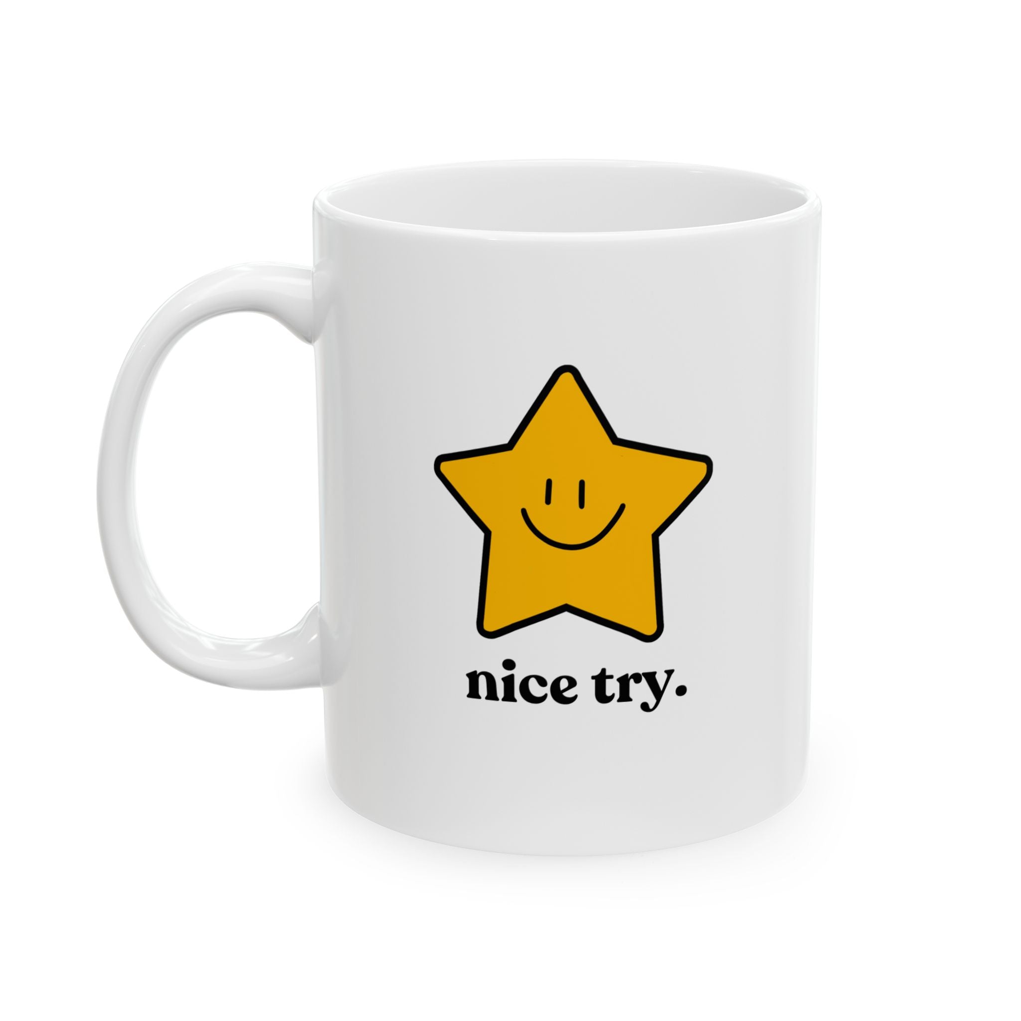 Nice Try Icon Mug (Global) | Ceramic Mug, 11oz