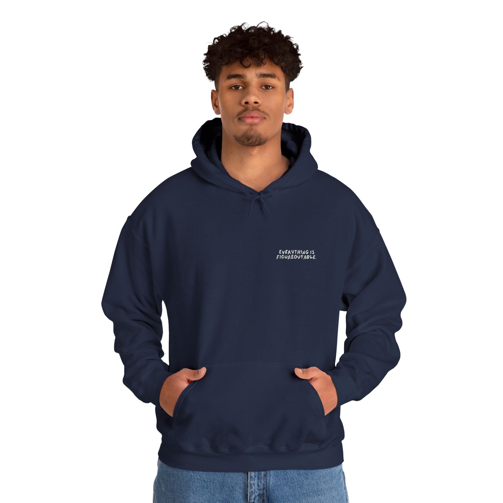 Everything is Figureoutable Embroidered Heavy Blend Hoody